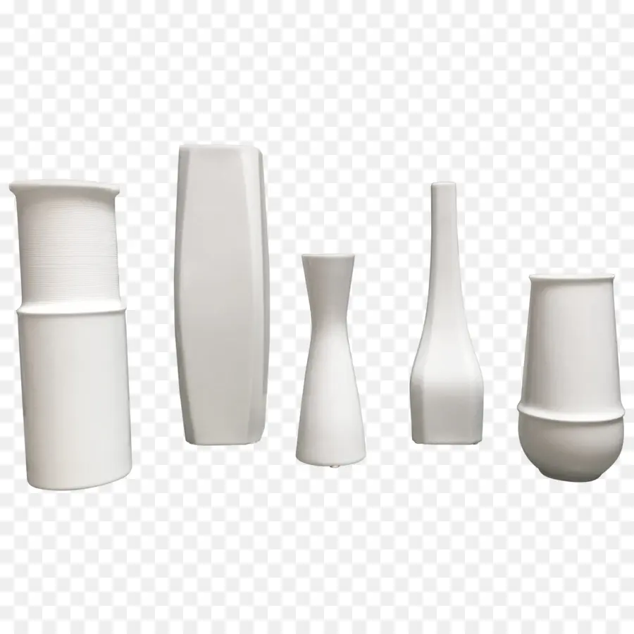 Vasos Brancos，Cerâmica PNG