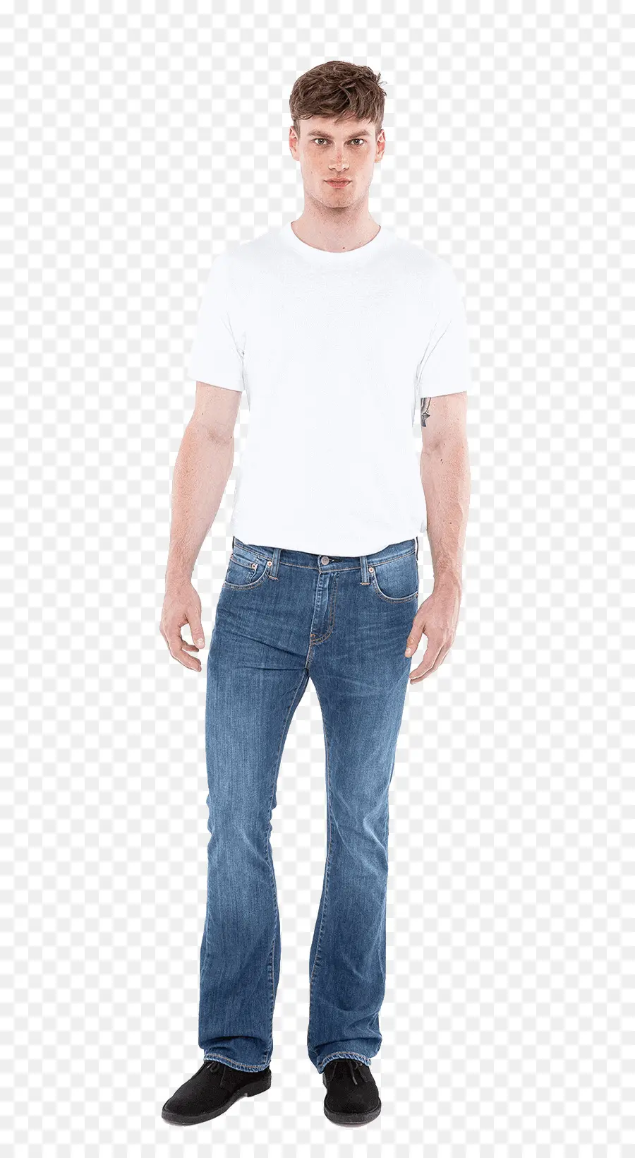 Homem Em Roupa Casual，Jeans PNG