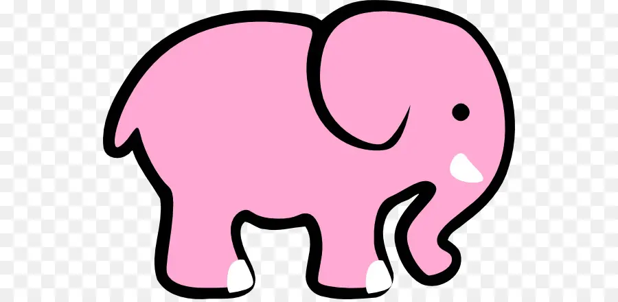 Elefante Rosa，Bonitinho PNG