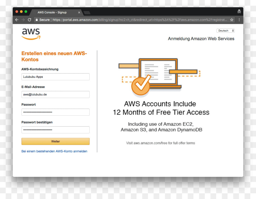 Amazoncom，A Amazon Web Services PNG