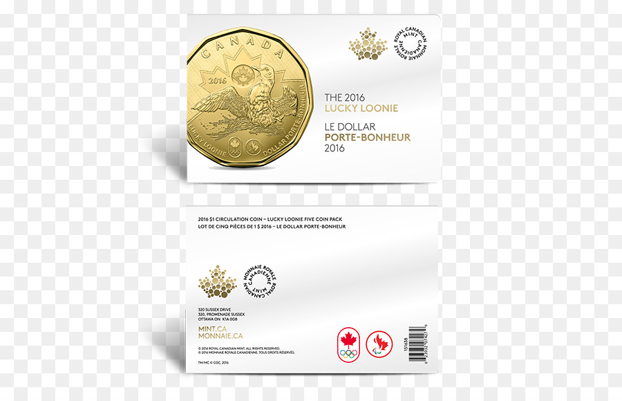 Loonie，Canadá PNG