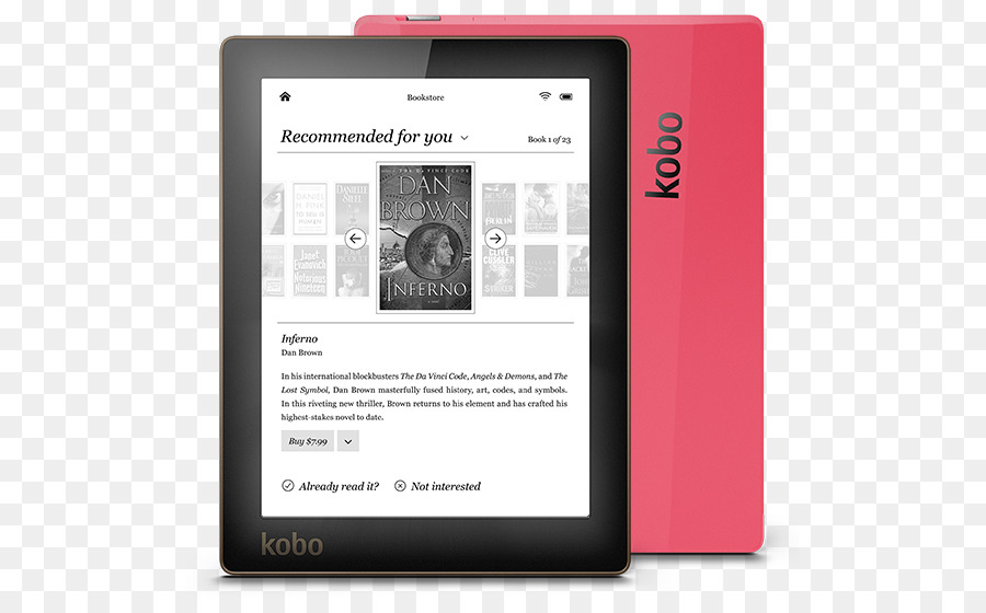 Comparação De Ereaders，O Kobo Aura PNG