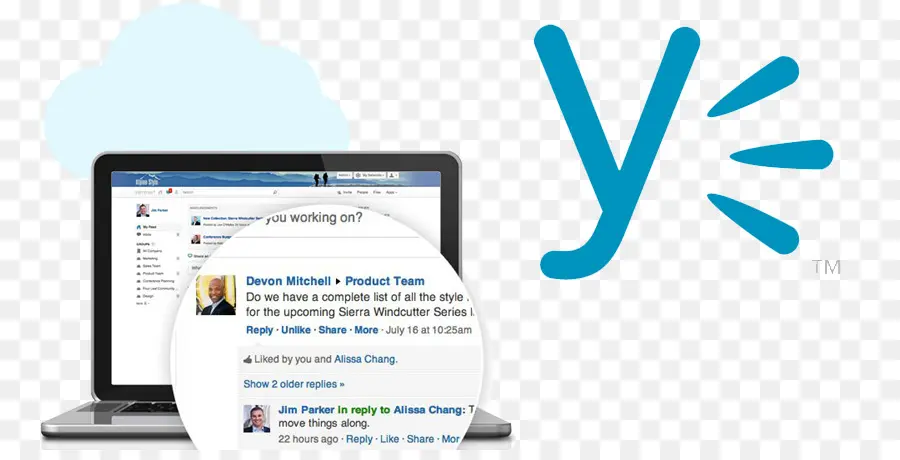 Yammer，Logotipo PNG