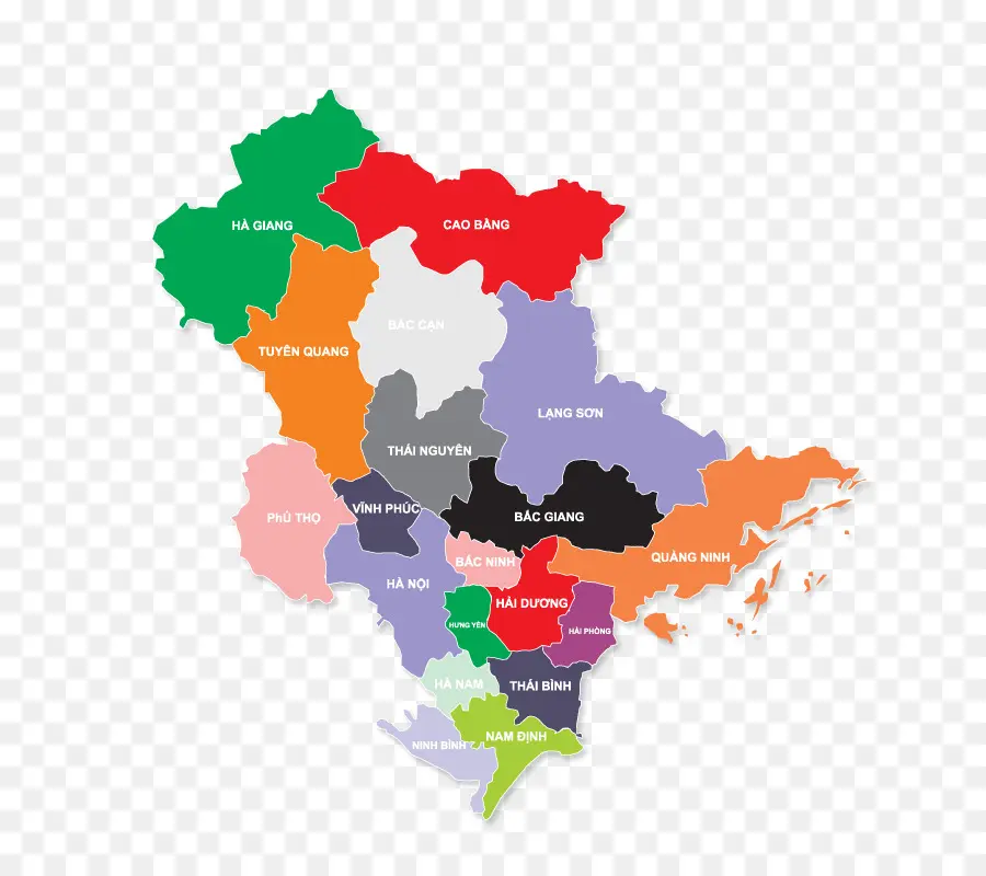 Mapa Do Vietnã，Regiões PNG