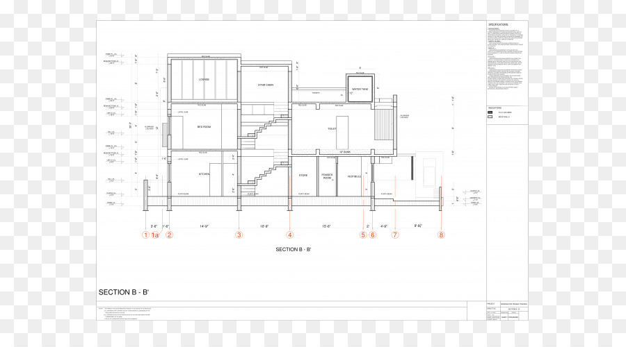 Desenho Arquitetônico，Seção PNG