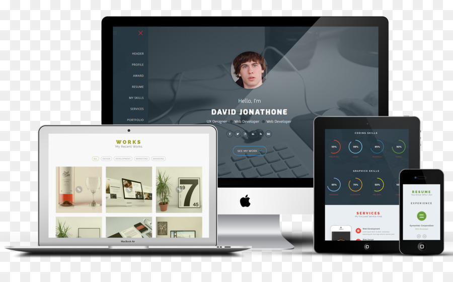 Desenvolvimento De Website，Responsive Web Design PNG