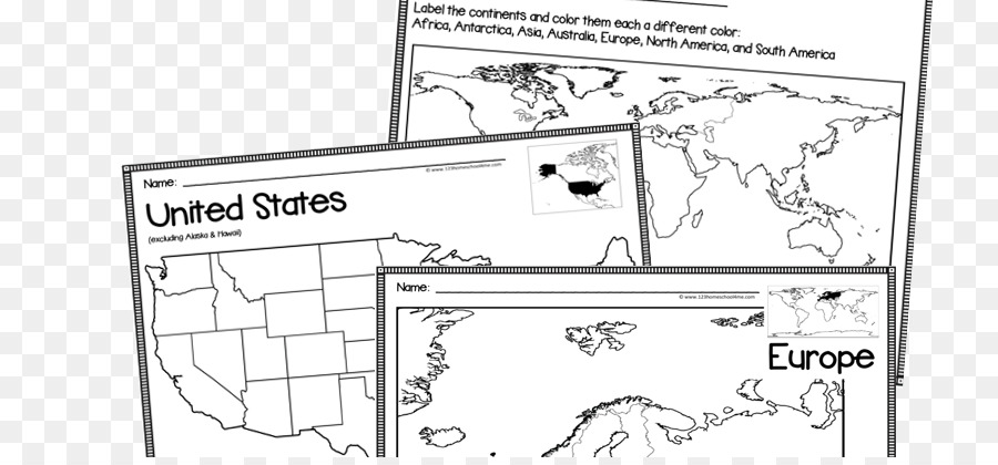 Estados Unidos，World Map PNG