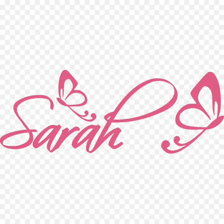 Arte Do Nome Sarah，Borboleta PNG