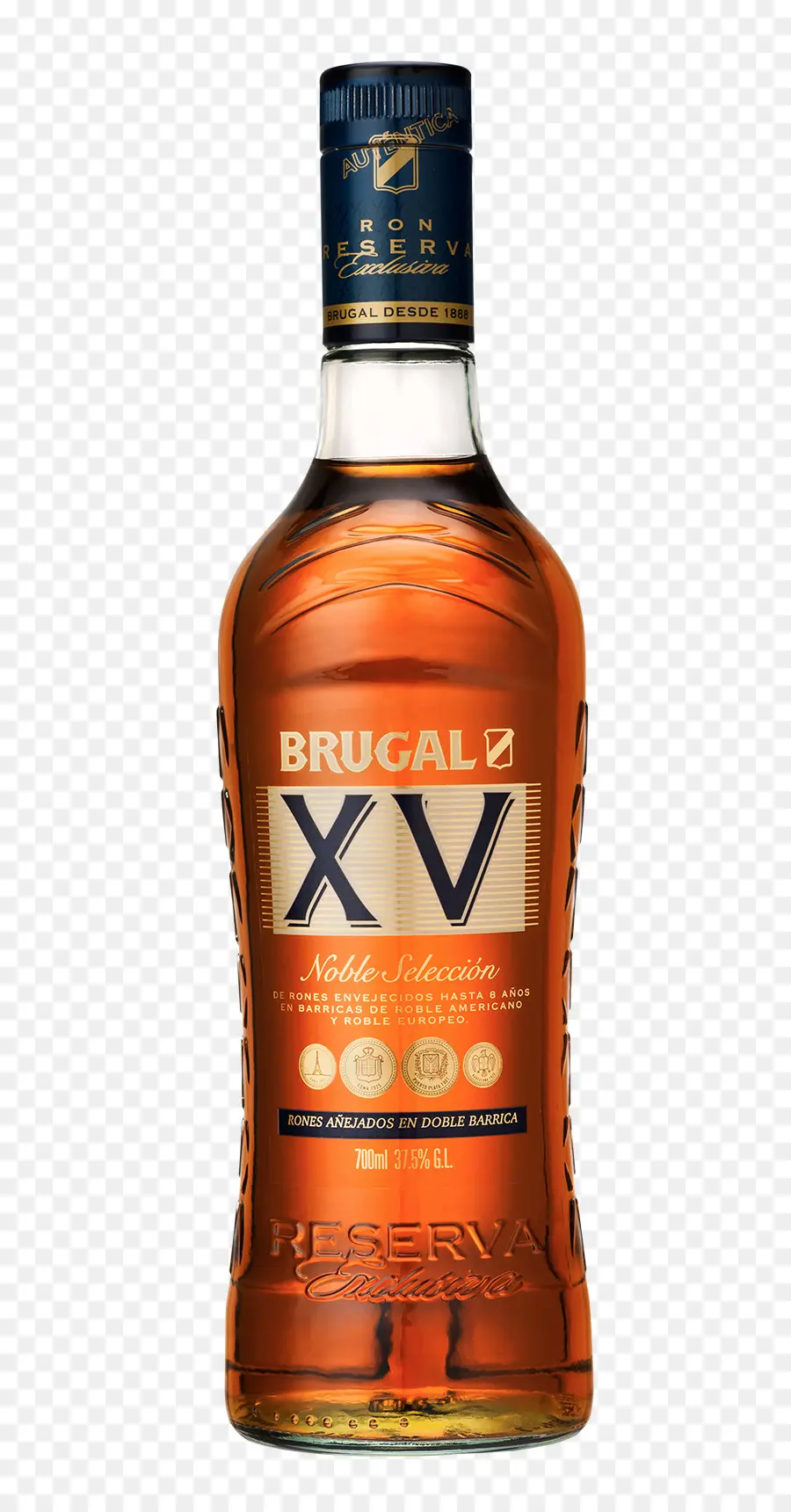 Garrafa Brugal Xv，Rum PNG