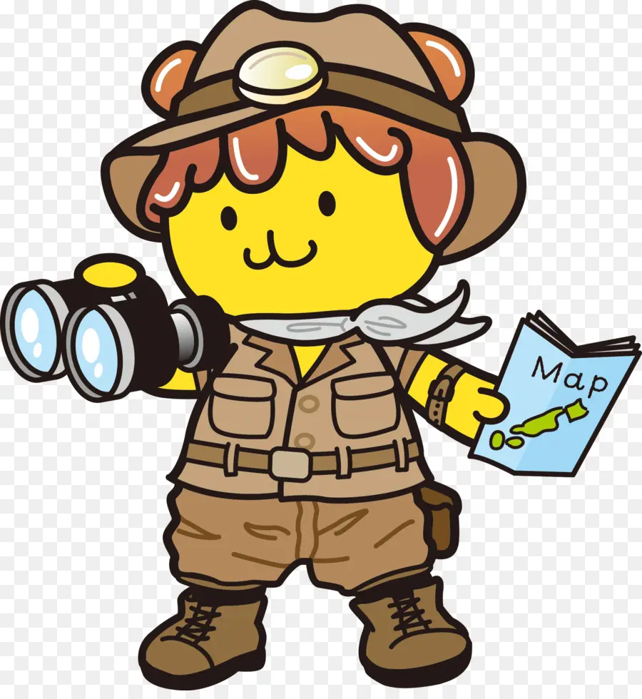 Personagem Explorador，Binóculos PNG