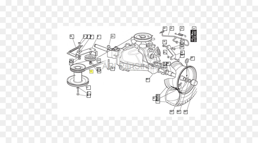 M02csf，Explodiu De Transmissão De 72 Cm F125h Gramado Trator Cortador De Castelgarden 200213 PNG