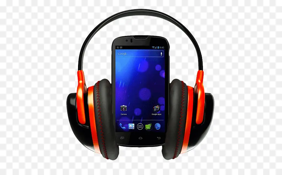 Smartphone Com Fones De Ouvido，Música PNG