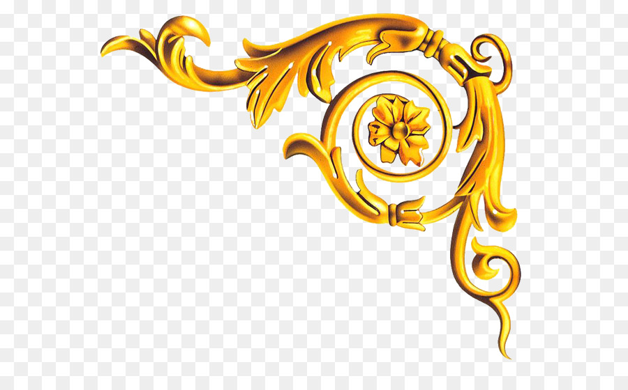 Ornamento Dourado，Ornamento PNG