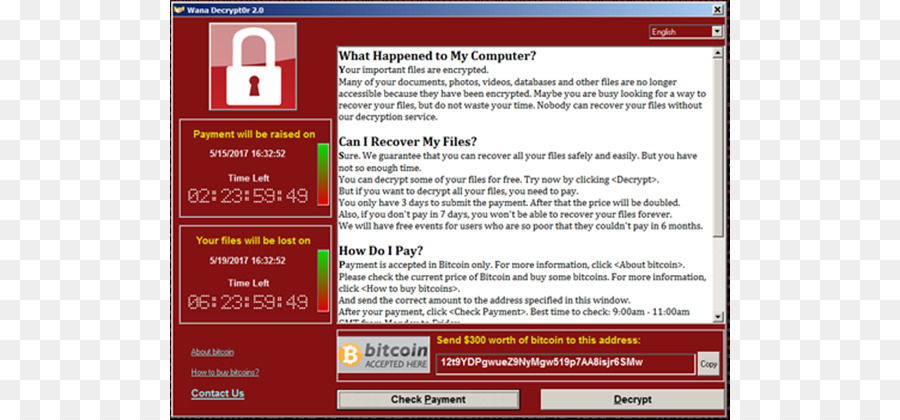 Wannacry Ataque Ransomware，Ransomware PNG