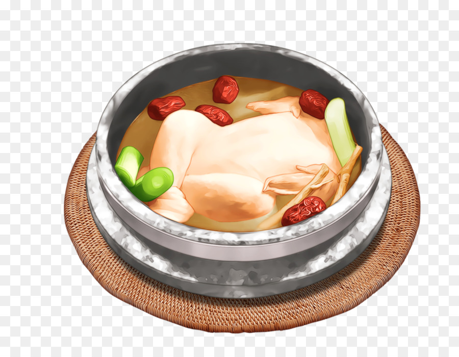 Samgyetang，Cozinha Coreana PNG