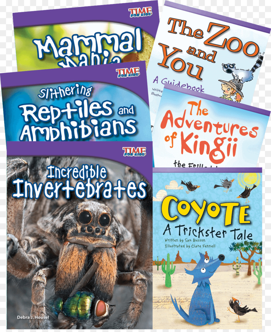 Descubra Animais 6book Conjunto，Incrível Invertebrados PNG