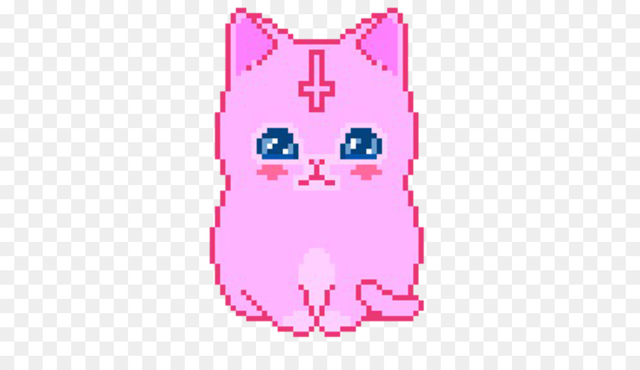 Gato animal ilustração de pixel art