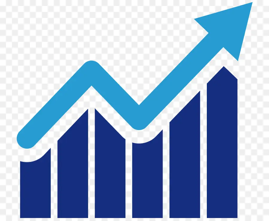 Seta Azul Para Cima，Gráfico De Barras PNG