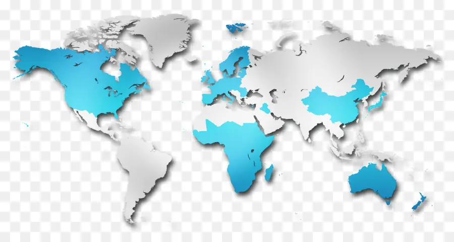 Mapa Mundial 3d，Continentes PNG