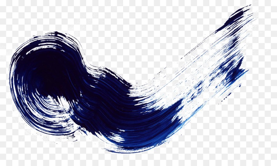 Pincelada Azul，Pintar PNG