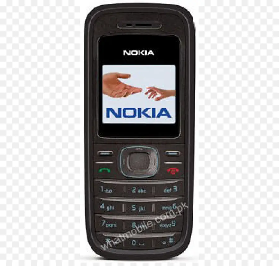 Recurso Telefone，Nokia 1208 Preto Gsm Desbloqueado PNG