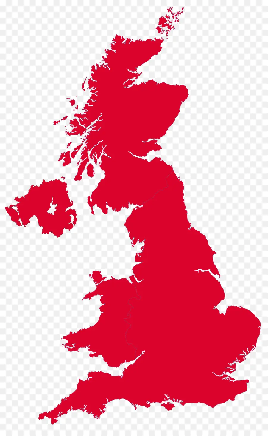 Reino Unido，Mapa PNG