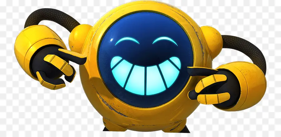 Robô Amarelo，Sorriso PNG