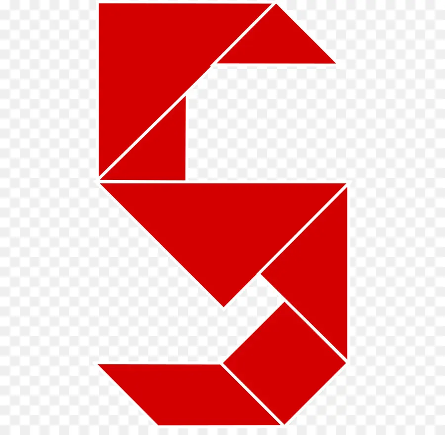 Tangram Vermelho，Geométrico PNG