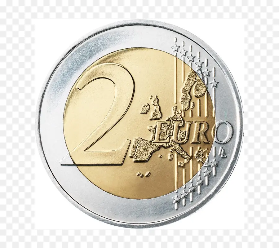 Moeda De 2 Euros，As Moedas De Euro PNG