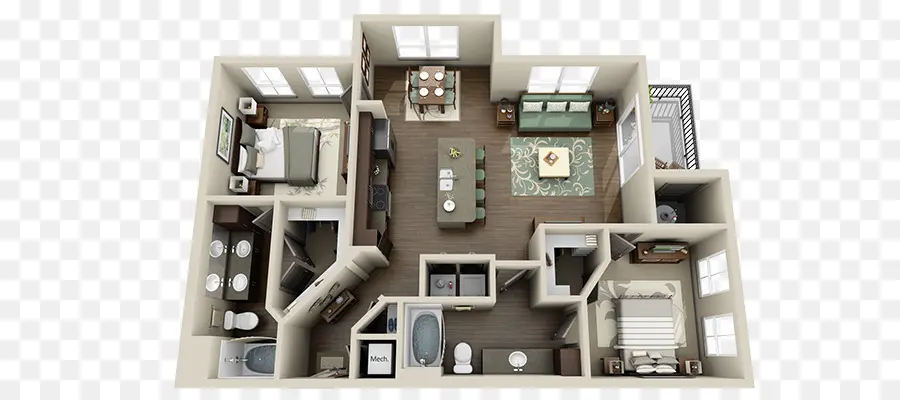 Layout Do Apartamento，Quartos PNG