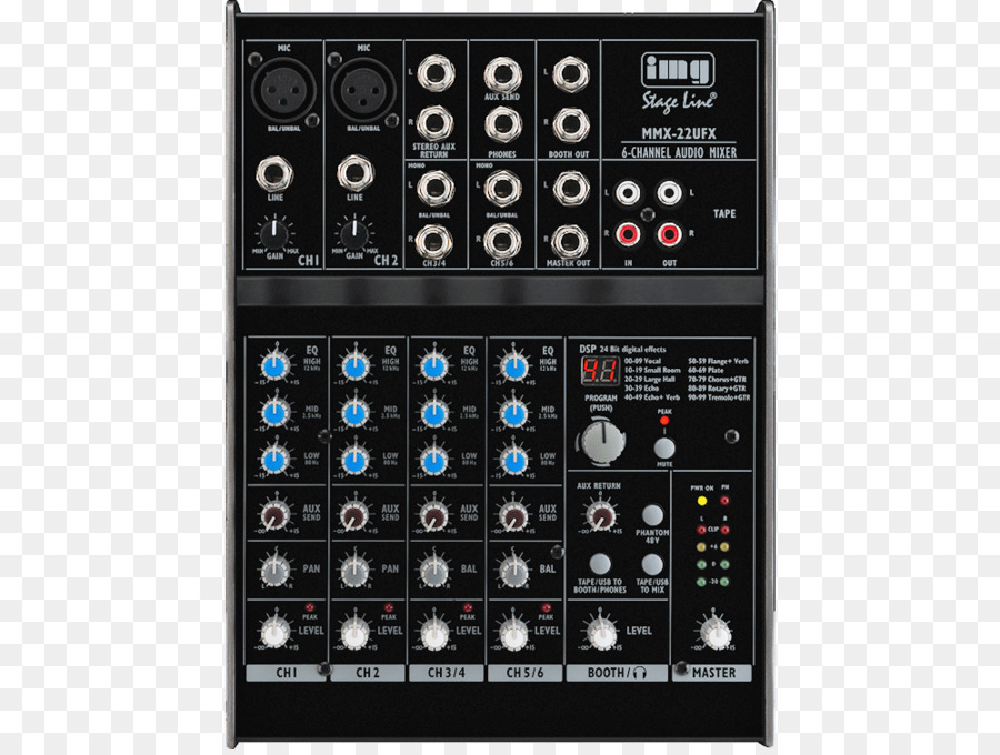 Audio Mixers，Img Fase De Linha De Mischpult Mmx22ufx PNG