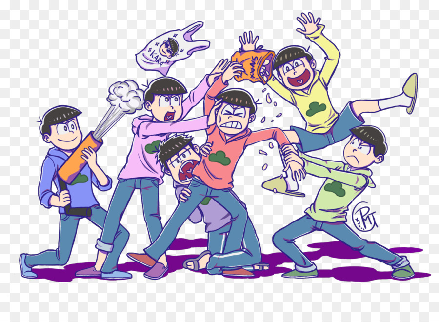 Osomatsukun，O Comportamento Humano PNG