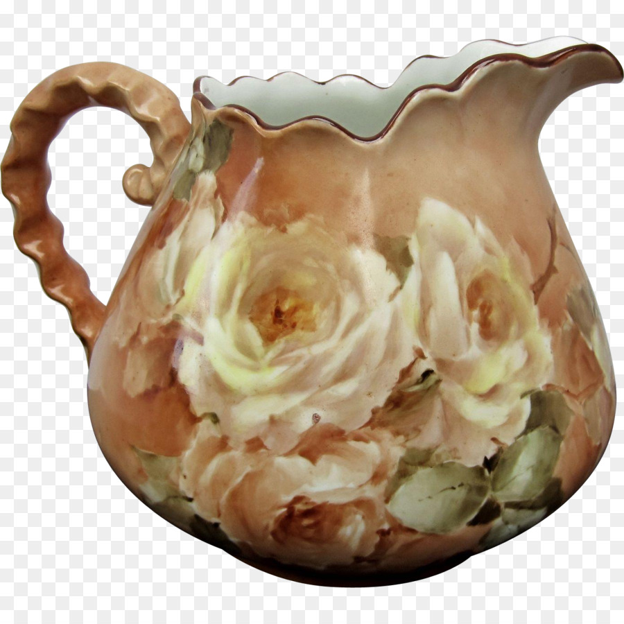 Bule Floral，Cerâmica PNG