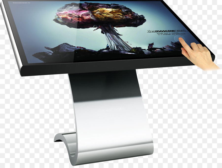 Monitor Com Tela Sensível Ao Toque，Mão PNG