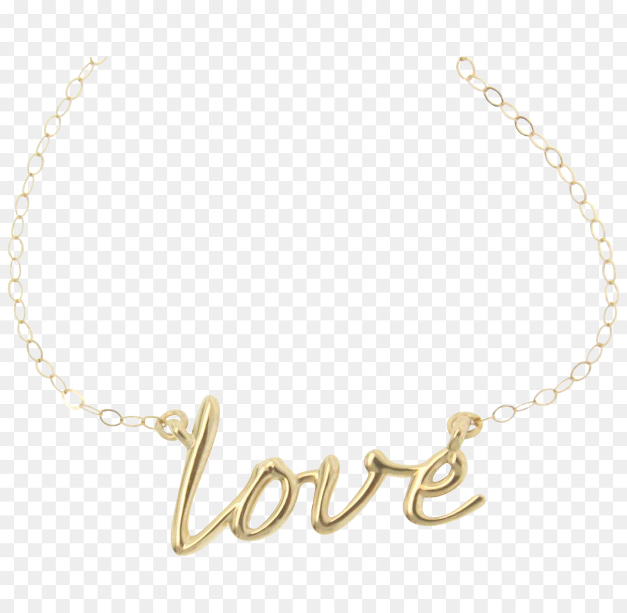 Necklace，Ouro 14k Amor Colar PNG