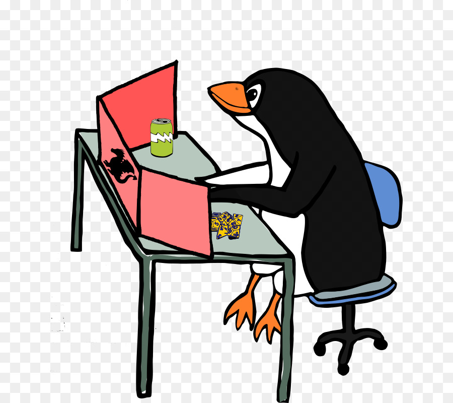 Pinguim，Computador PNG