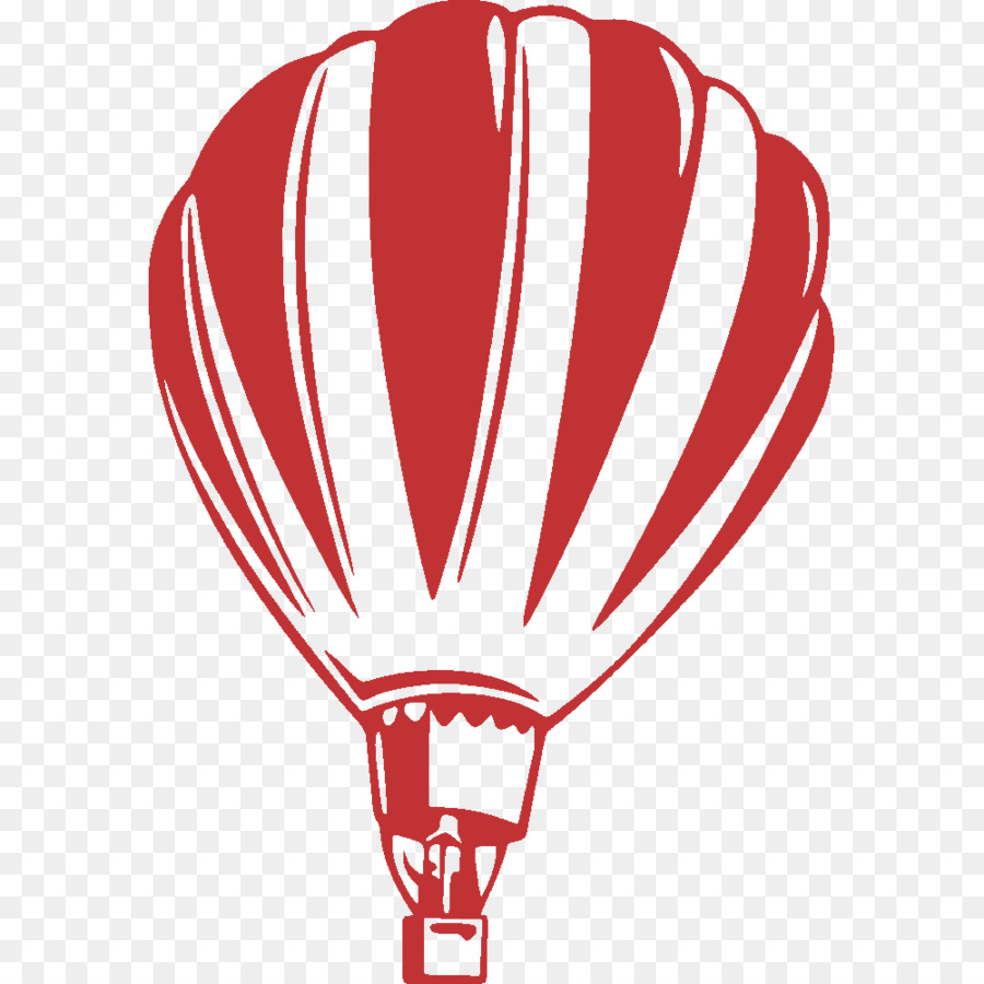 Balão De Ar Quente Vermelho，Céu PNG