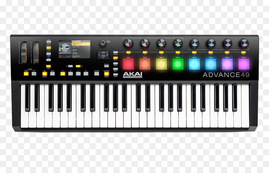 Akai Antecedência 49，Teclado Midi PNG