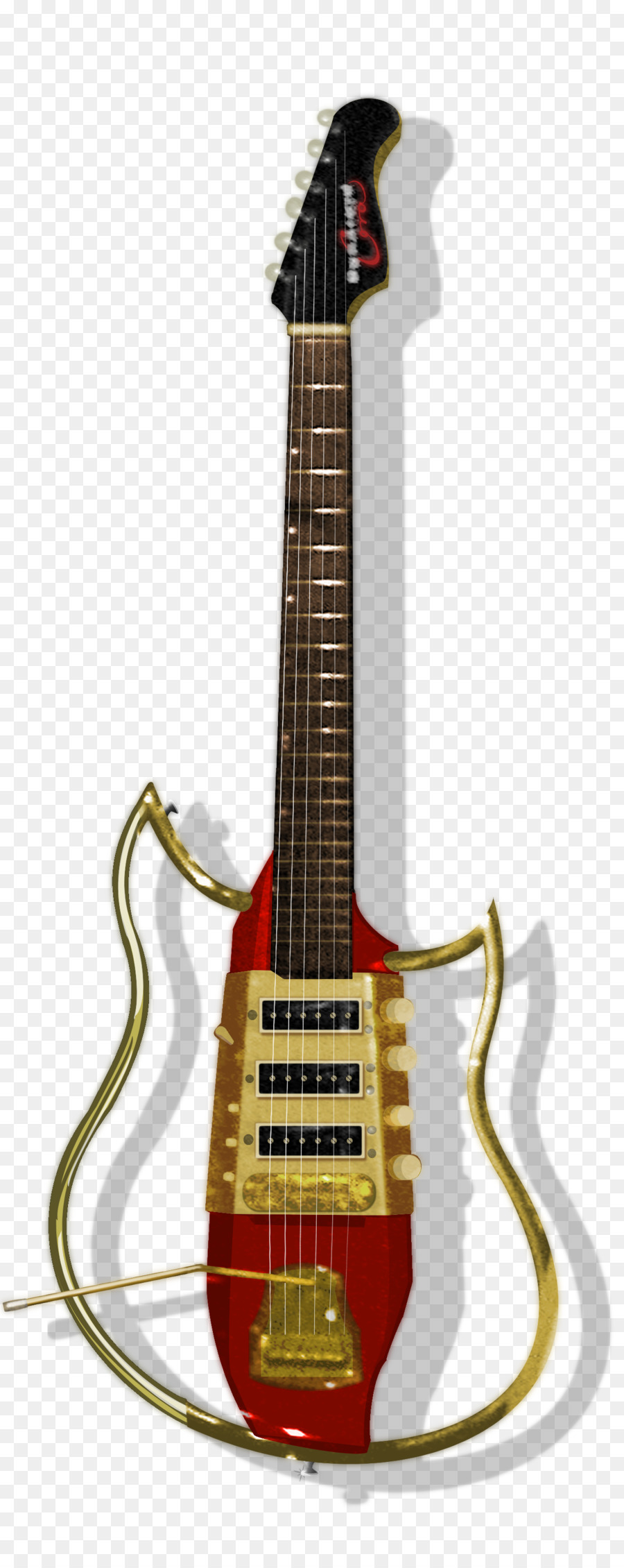 Guitarra Vermelha，Elétrico PNG