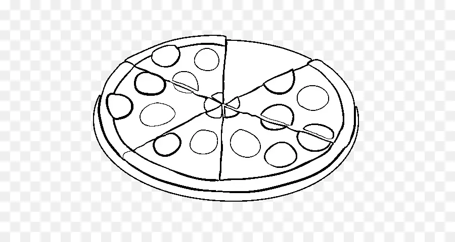 Pizza，Livro De Colorir PNG