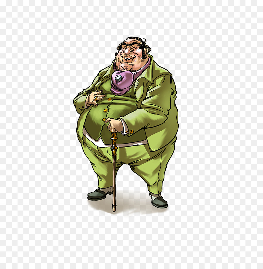 Personagem De Desenho Animado，Terno Verde PNG