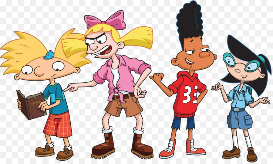 Olá Personagens Do Arnold，Desenho Animado PNG