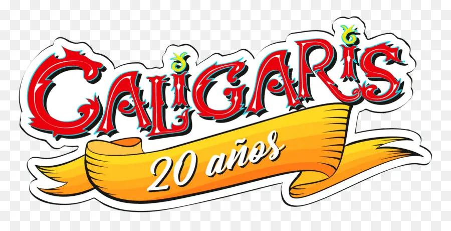 Caligaris 20 Anos Logo，Aniversário PNG