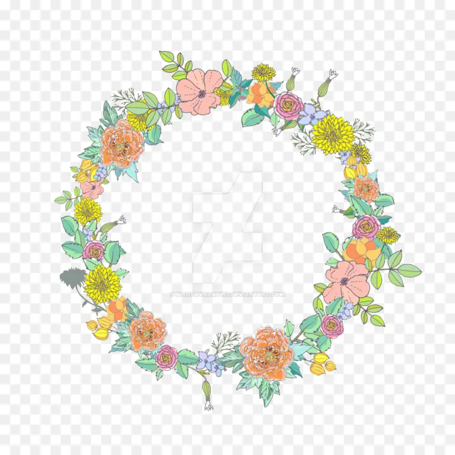 Desenho Floral，Guirlanda PNG