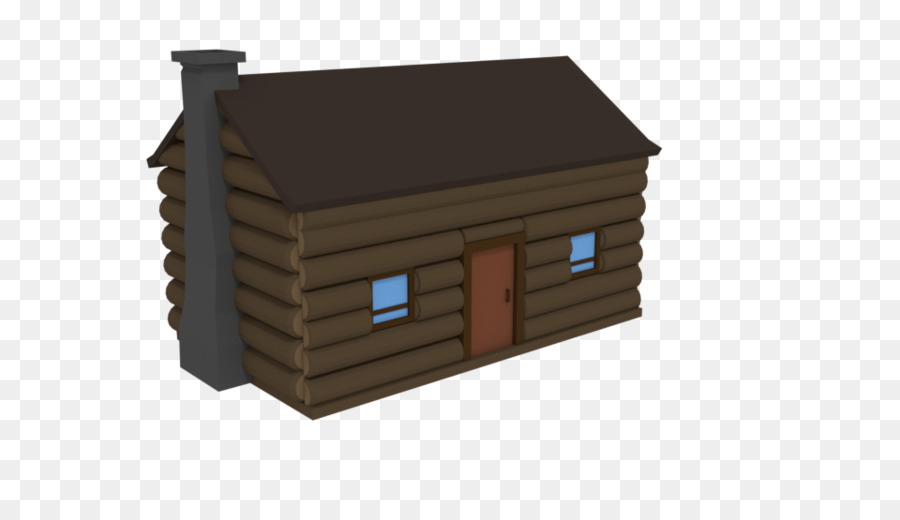 Low Poly，Log Cabin PNG