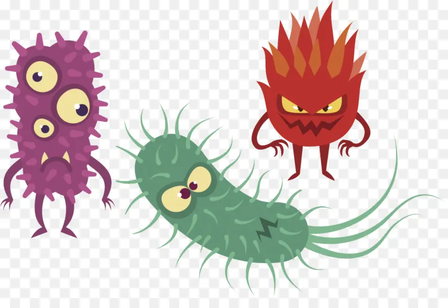 Bactérias，Vírus PNG