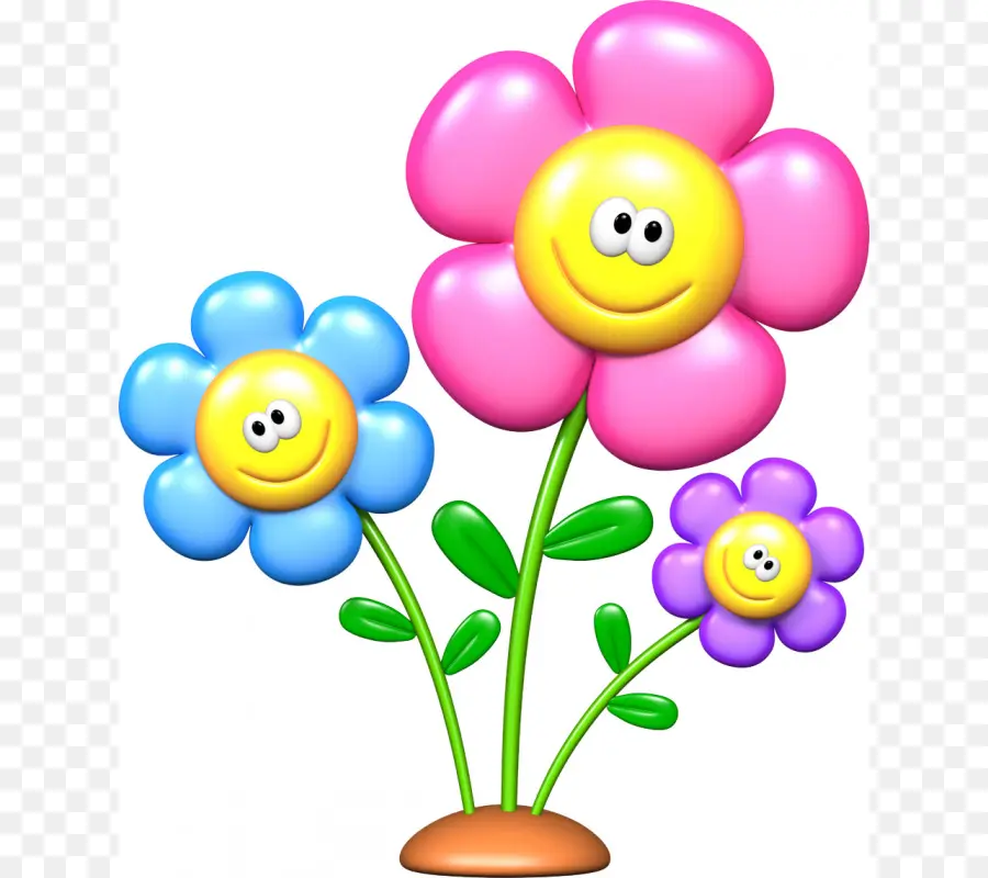 Smiley，Flor PNG