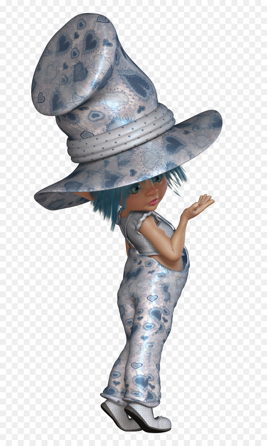 Personagem Chapéu Azul，Fantasia PNG