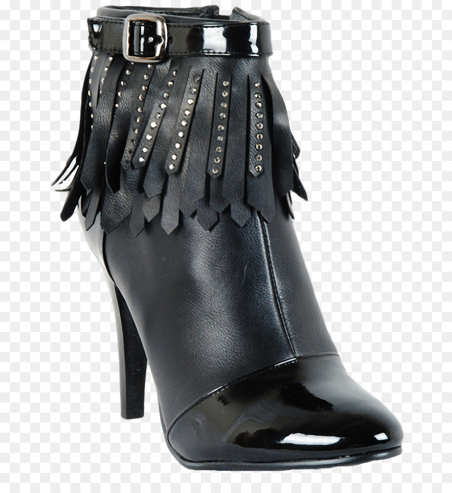 Bota Preta De Salto Alto，Moda PNG