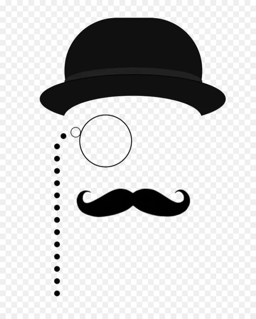 Chapéu E Bigode，Monóculo PNG